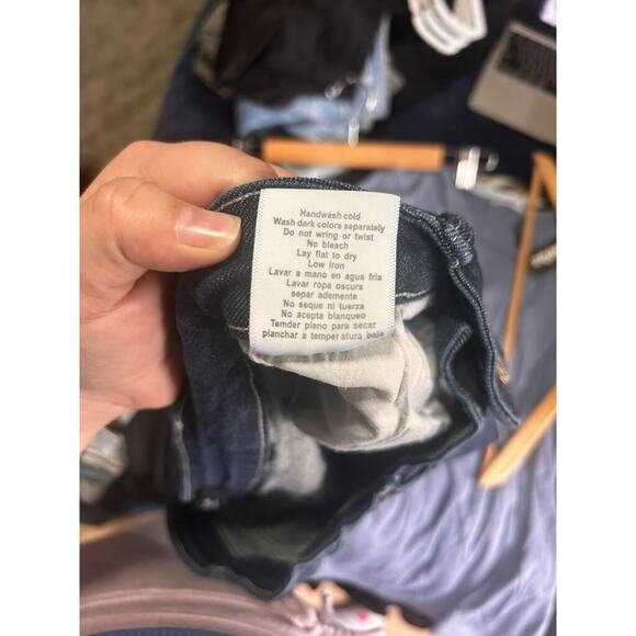 Judy Blue Maternity High Waist Fringed Stretch Panel Black Jean Shorts Size‎ M - Picture 5 of 9